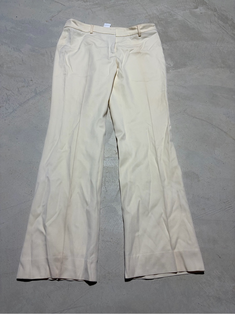 Akris Cream Wool Dress Pants 10